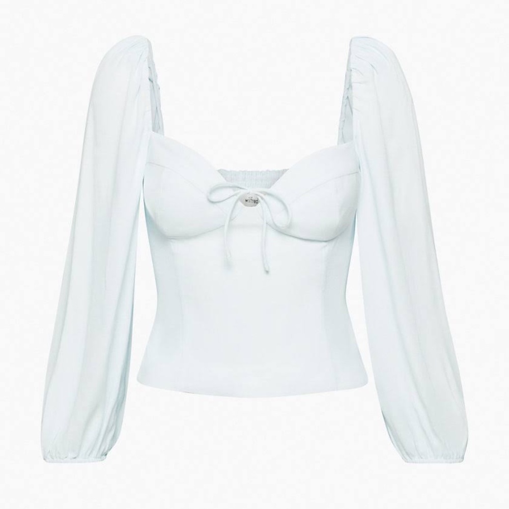 NWT Aritzia Novella Blouse (White)